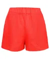Pq Swim Pan Passion Linen Short In Red