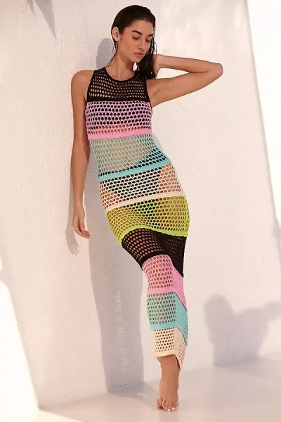 Pq Swim Perry Cover-up Midi Dress In Multicolor