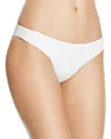 Pq Swim Ruched Solid Bikini Bottoms In Waterlily