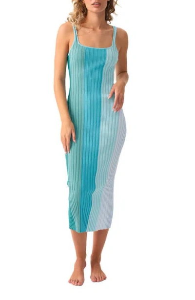 Pq Swim Piper Sleeveless Cover-up Dress In Blue