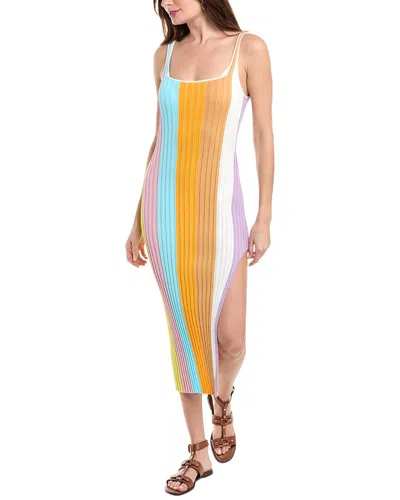 Pq Swim Piper Slit Maxi Dress In Pink