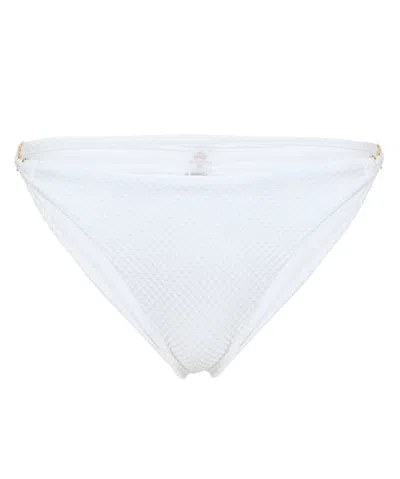 Pq Swim Portofino Link Bikini Bottoms In White