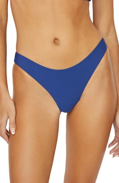 Pq Swim Ruched Bikini Bottoms In Pacific