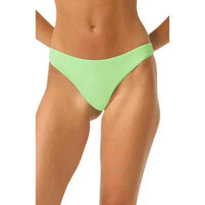 Pq Swim Ruched Hipster Bikini Bottoms In Green