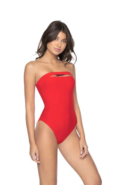 Pq Swim Sabrina One Piece Red Coral
