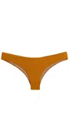 Pq Swim Sand Dune Basic Ruched Bikini Bottom In Brown