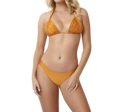 Pq Swim Sand Dune Isla Triangle Top In Gold