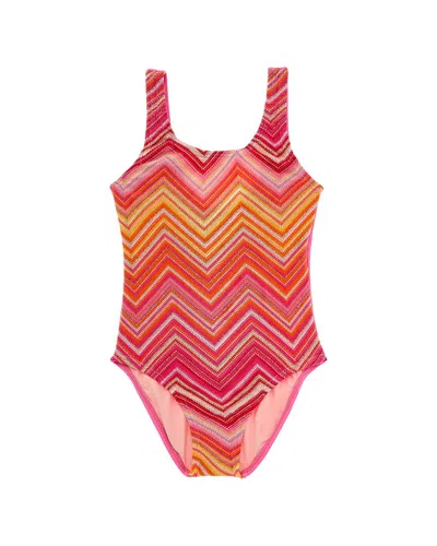 Pq Swim Kids' Scoop One-piece In Brown