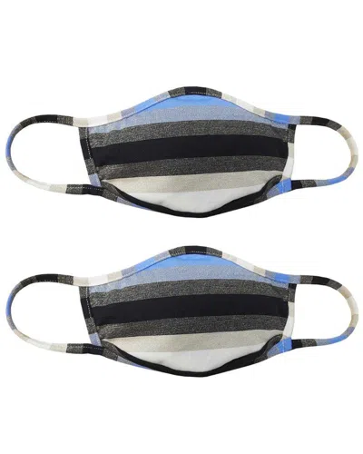 Pq Swim Set Of 2 Cloth Face Masks In Blue