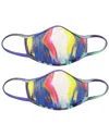 Pq Swim Set Of 2 Cloth Face Masks In Multi