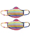 Pq Swim Set Of 2 Cloth Face Masks In Multi