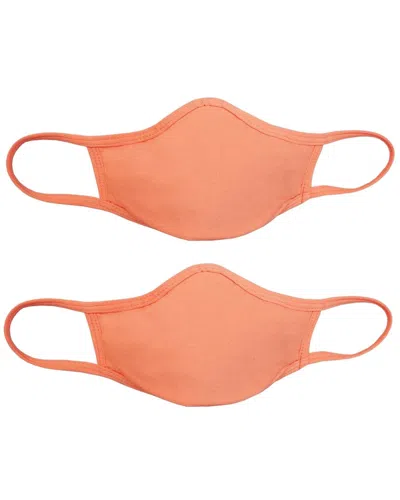 Pq Swim Set Of 2 Cloth Face Masks In Pink