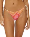 Pq Swim String Bikini Bottoms In Cayenne