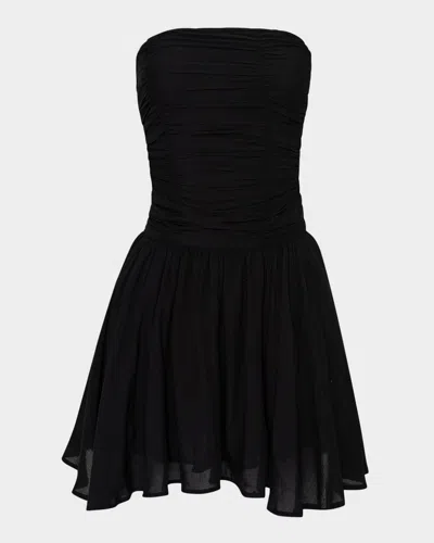 Pq Swim Skye Strapless Mini Dress In Black