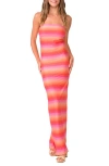 Pq Swim Sofia Stripe Tube Cover-up Maxi Dress