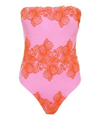 Pq Swim Strapless One Piece Capri
