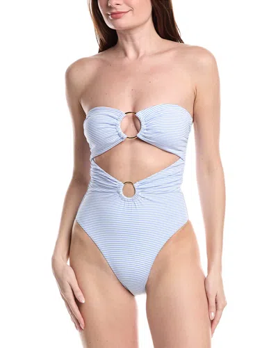Pq Swim Strapless Ring One-piece In Animal Print