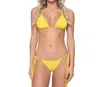 Pq Swim Sunshine Mila Tie Teeny Bottoms In Yellow In Yellow