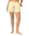Pq Swim Tassel Tie Shorts In Yellow