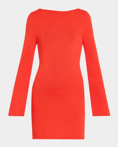 Pq Swim Tatiana Knit Mini Dress In Red