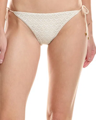 Pq Swim Tie Full Bikini Bottom In Neutral