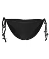 Pq Swim Tie Full Bikini Bottom Jet Black In Black