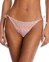 Pq Swim Tie Side Full Coverage Bikini Bottom - Exclusive In Pink