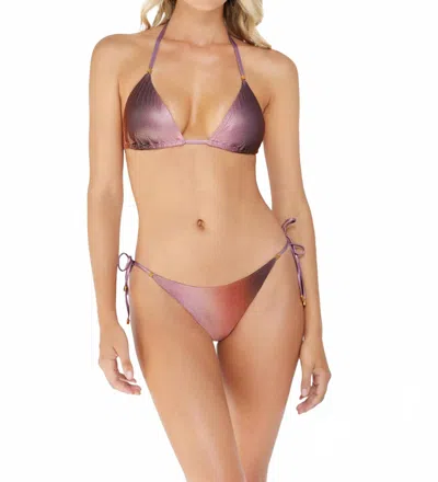 Pq Swim Tie Teeny Bikini Bottom In Purple