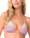 Pq Swim Triangle Bikini Top In Huntington