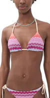 Pq Swim Triangle Bikini Top Sunkissed In Multi
