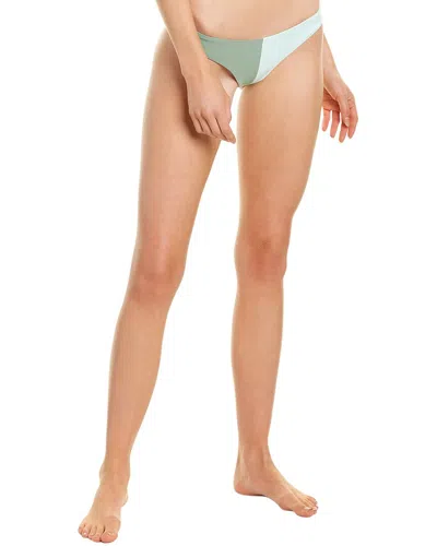 Pq Swim Two-tone Teeny Bikini Bottom In Multi