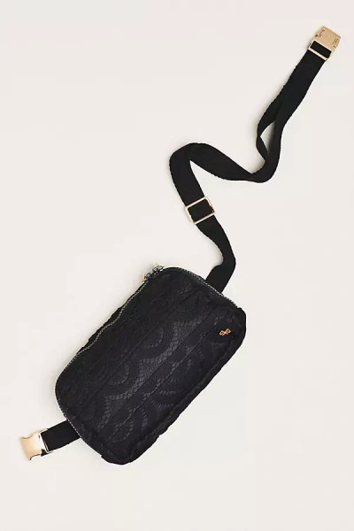 Pq Swim Vanilla Lace Crossbody Bag In Black
