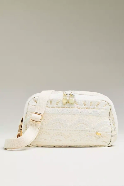Pq Swim Vanilla Lace Crossbody Bag In Neutral