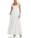 Pq Swim Victoria Sequin-embellished Striped Maxi Dress In Waterlily