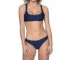 Pq Swim Viper Reversible Seamless Wave Teeny Bottom In Blue In Blue