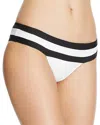 Pq Swim Pebble Blue Banded Color Block Teeny In Multi In White