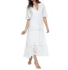 Pq Swim Water Lily Juniper Dress In White In White