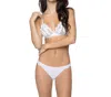 Pq Swim Water Lily Lace Thong In White In White
