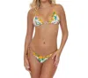 Pq Swim Wlb Embroidered Mix Up Triangle Top In Mult In Multi