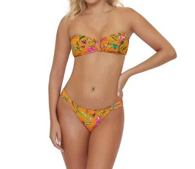 Pq Swim Wlb Fanned Teeny In Orange In Multi