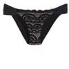 Pq Swim Women's Black Midnight Lace Fanned Bottom Full In Black