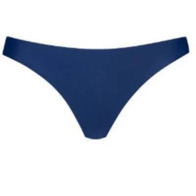 Pq Swim Women's Blue Navy Basic Ruched Teeny Bottom