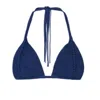 Pq Swim Isla Macrame Triangle Bikini Top In Blue