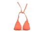 Pq Swim Women's Halter Tie Strap Triangle Cup Bikini Top In Tangarine In Pink
