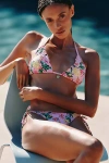 Pq Swim X Pq Salvage Lettuce Edge Bikini Top In Multi