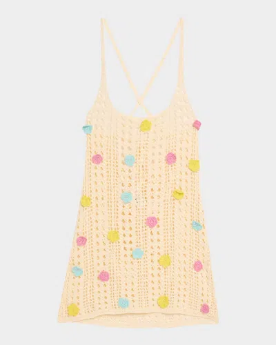 Pq Swim Zoie Floral Crochet Coverup Dress