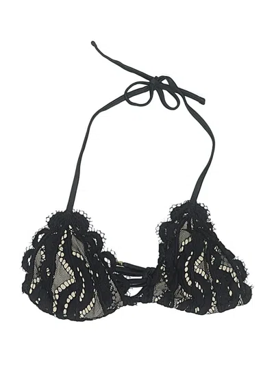 Pre-owned Pq Swimsuit Top Black Swimwear