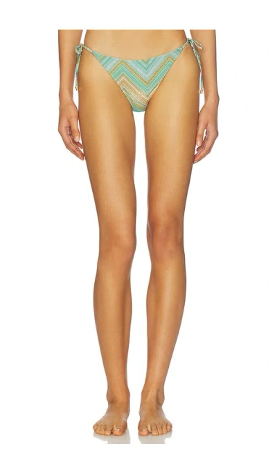 Pq Teeny Tie Side Bikini Bottom In Multi