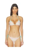 Pq Triangle Bikini Top In Multi