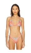 Pq Triangle Bikini Top In Balboa